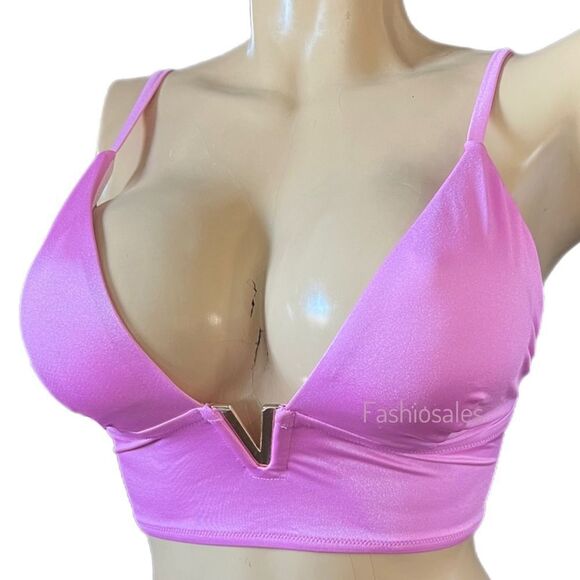 Victorias Secret Swim V-Hardware Padded Bikini Top XL & Cheeky bottoms L gelato - Picture 4 of 6